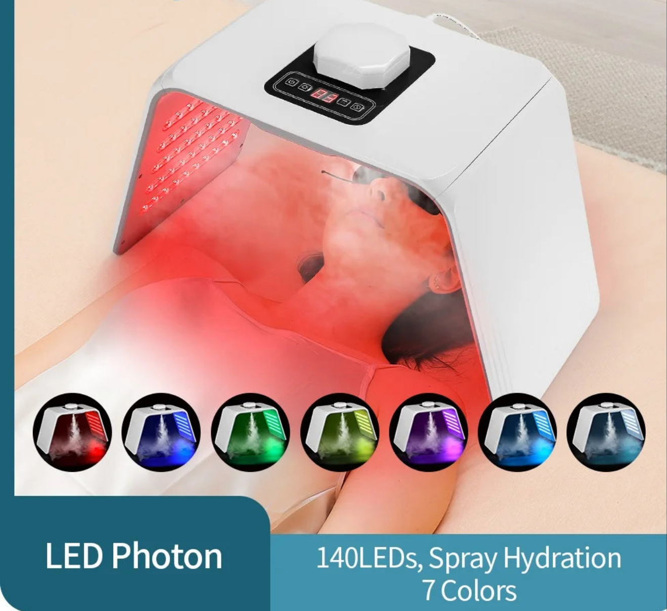 Nano Spray LED light for Face and Body Skin Care Treatment - Wellness and Tech