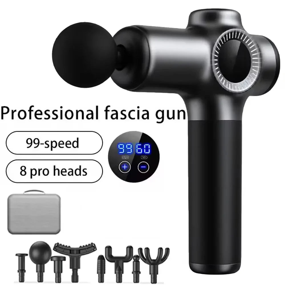 Electric Handheld Muscle Massage Gun - Wellness and Tech