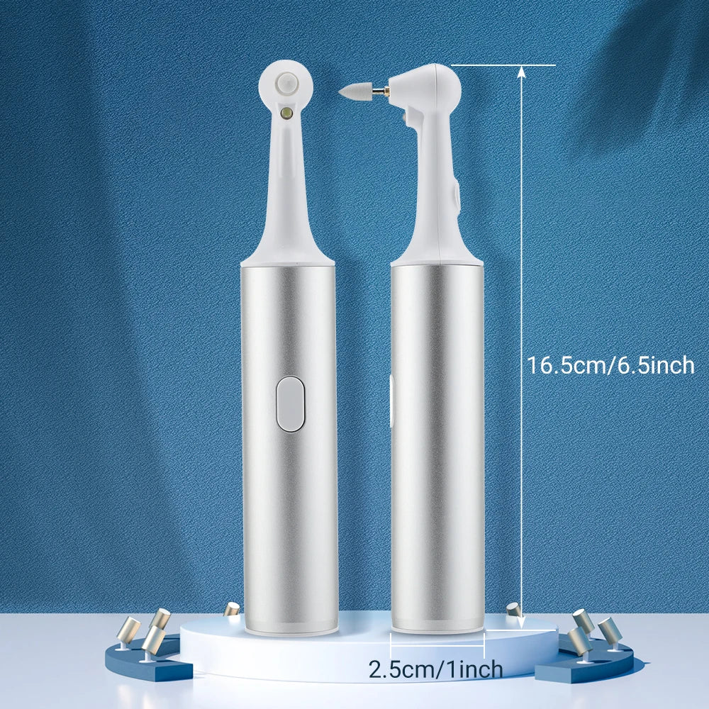 Electric Teeth Polisher 8pcs Replaceable Heads Dental Scaler Tartar Stain Plaque Remover Tooth Cleaner Whitener Oral Care - Wellness and Tech