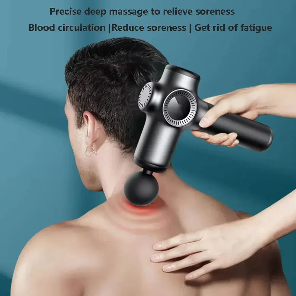 Electric Handheld Muscle Massage Gun - Wellness and Tech