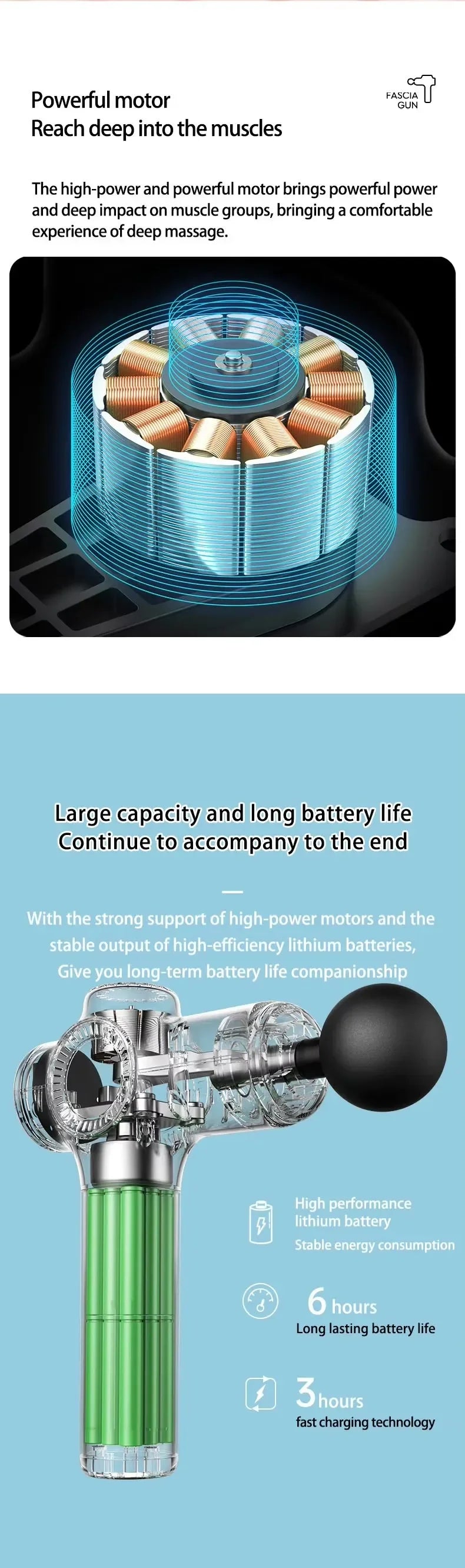 Electric Handheld Muscle Massage Gun - Wellness and Tech