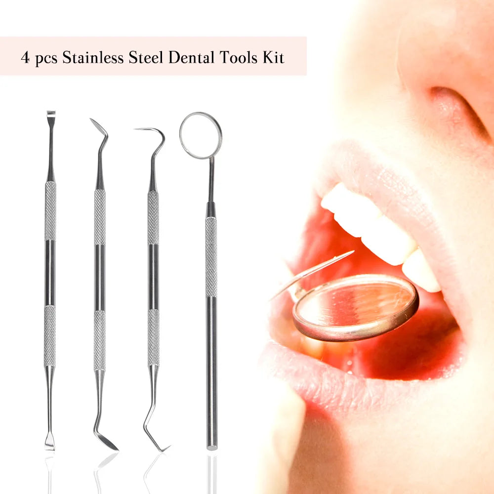 Electric Teeth Polisher 8pcs Replaceable Heads Dental Scaler Tartar Stain Plaque Remover Tooth Cleaner Whitener Oral Care - Wellness and Tech