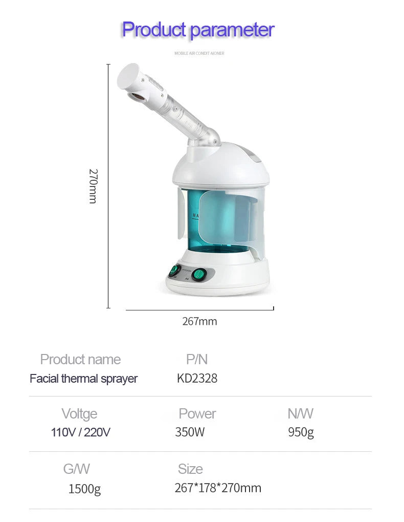 Professional Facial Steam Sprayer - Wellness and Tech