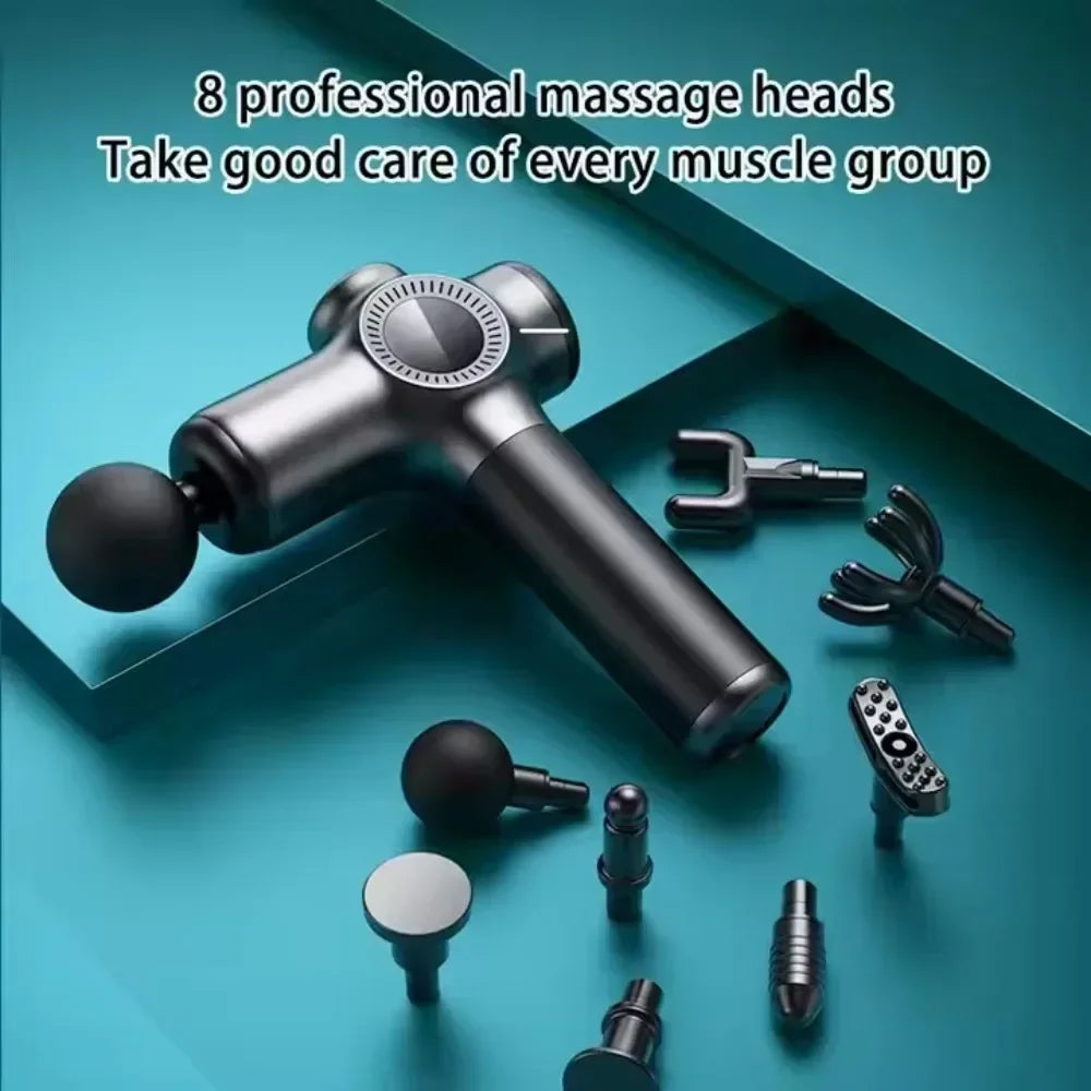 Electric Handheld Muscle Massage Gun - Wellness and Tech
