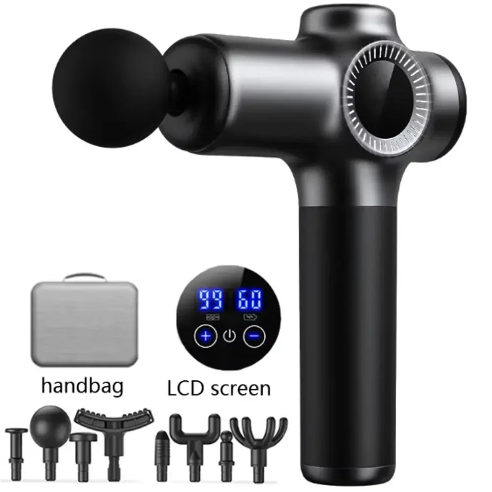 Electric Handheld Muscle Massage Gun - Wellness and Tech