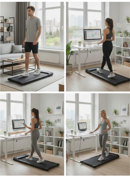 Ultra-Slim Under-Desk Treadmill with Digital Display