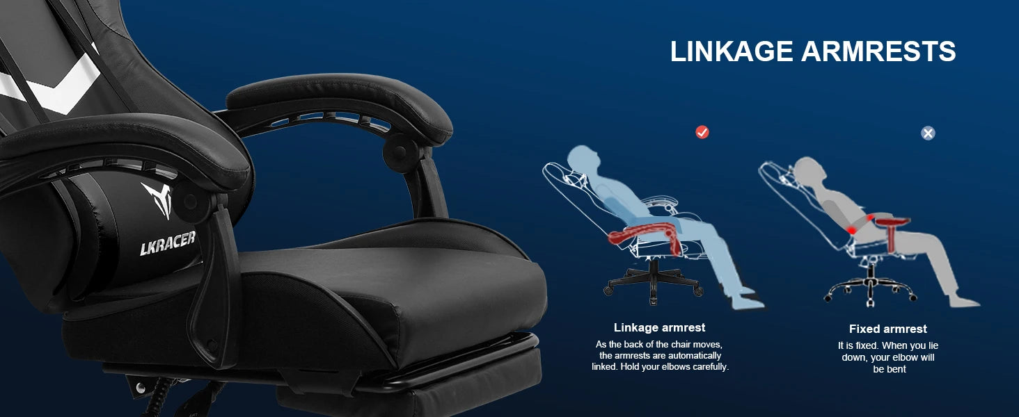 Ergonomic Chair with Lumbar Support - Wellness and Tech