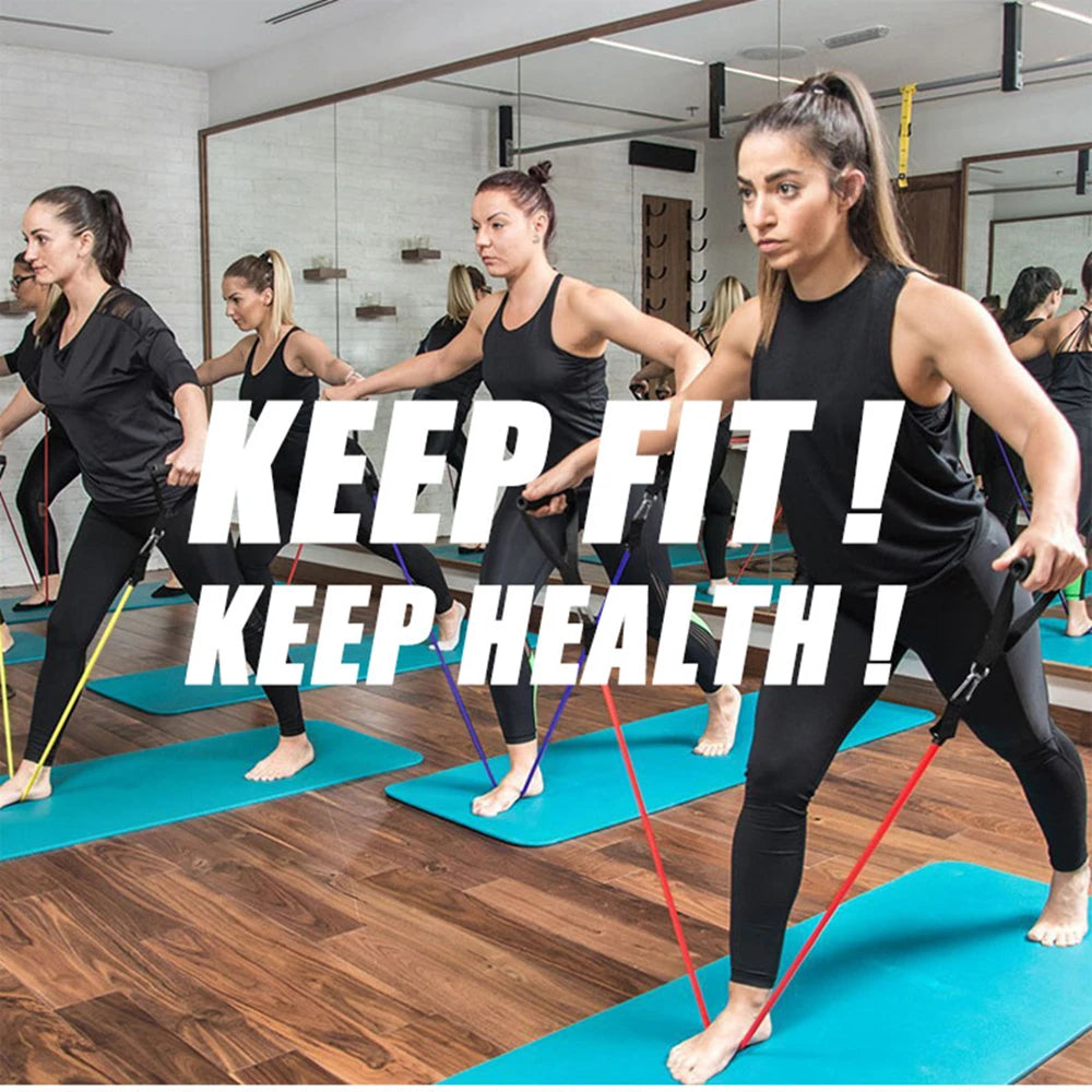 300LBS Fitness Resistance Bands Set - Wellness and Tech