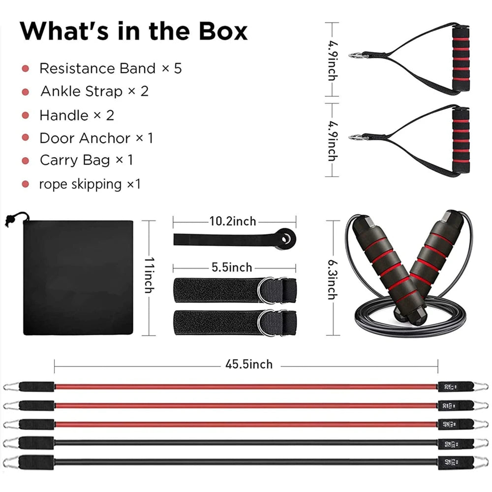 300LBS Fitness Resistance Bands Set - Wellness and Tech