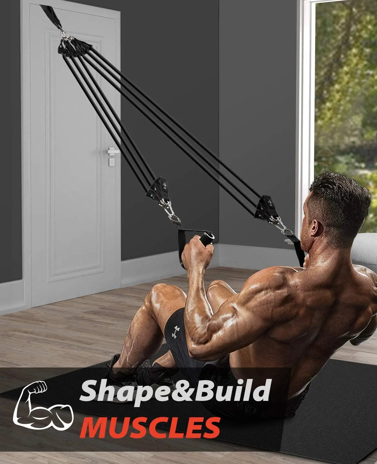 300LBS Fitness Resistance Bands Set - Wellness and Tech