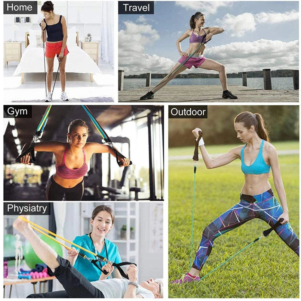 300LBS Fitness Resistance Bands Set - Wellness and Tech