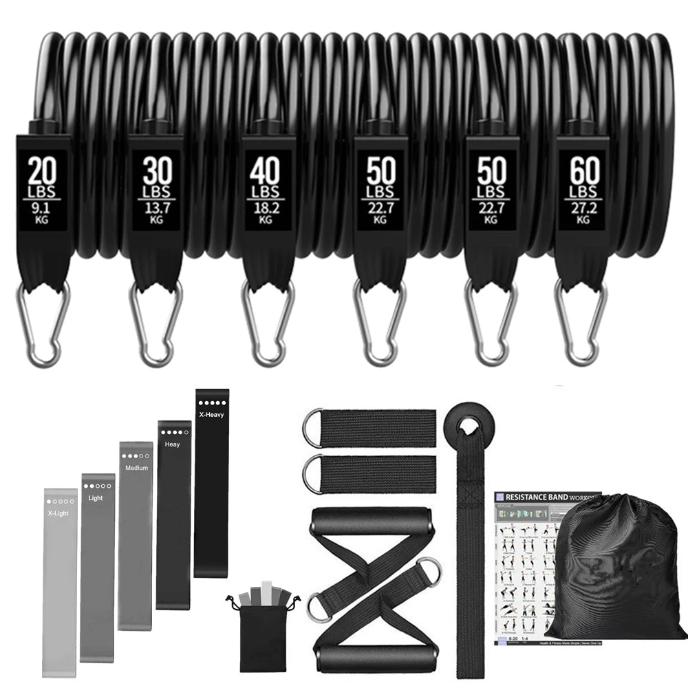 300LBS Fitness Resistance Bands Set - Wellness and Tech