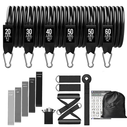 300LBS Fitness Resistance Bands Set - Wellness and Tech