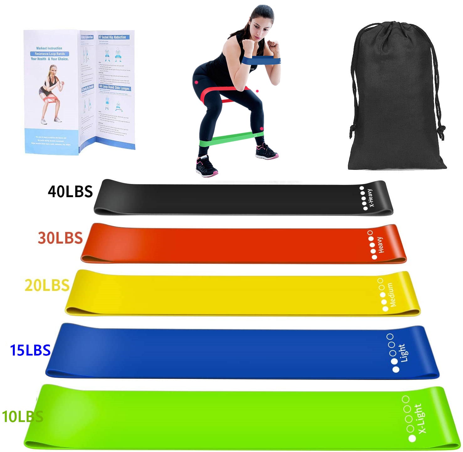 300LBS Fitness Resistance Bands Set - Wellness and Tech