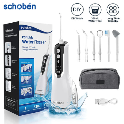 Adult Portable Oral Irrigator - Water Flosser - Wellness and Tech