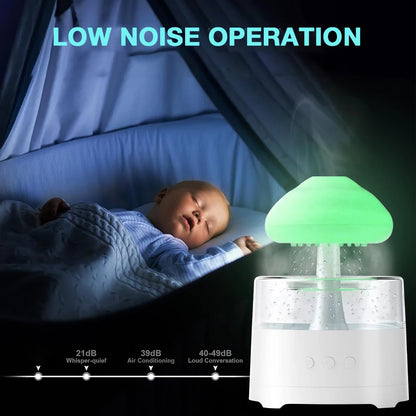 Cloud Raindrop Atmosphere Lamp Night Light | Essential Oil Small Aromatherapy Machine