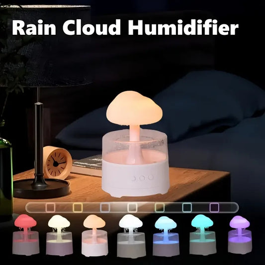Cloud Raindrop Atmosphere Lamp Night Light | Essential Oil Small Aromatherapy Machine