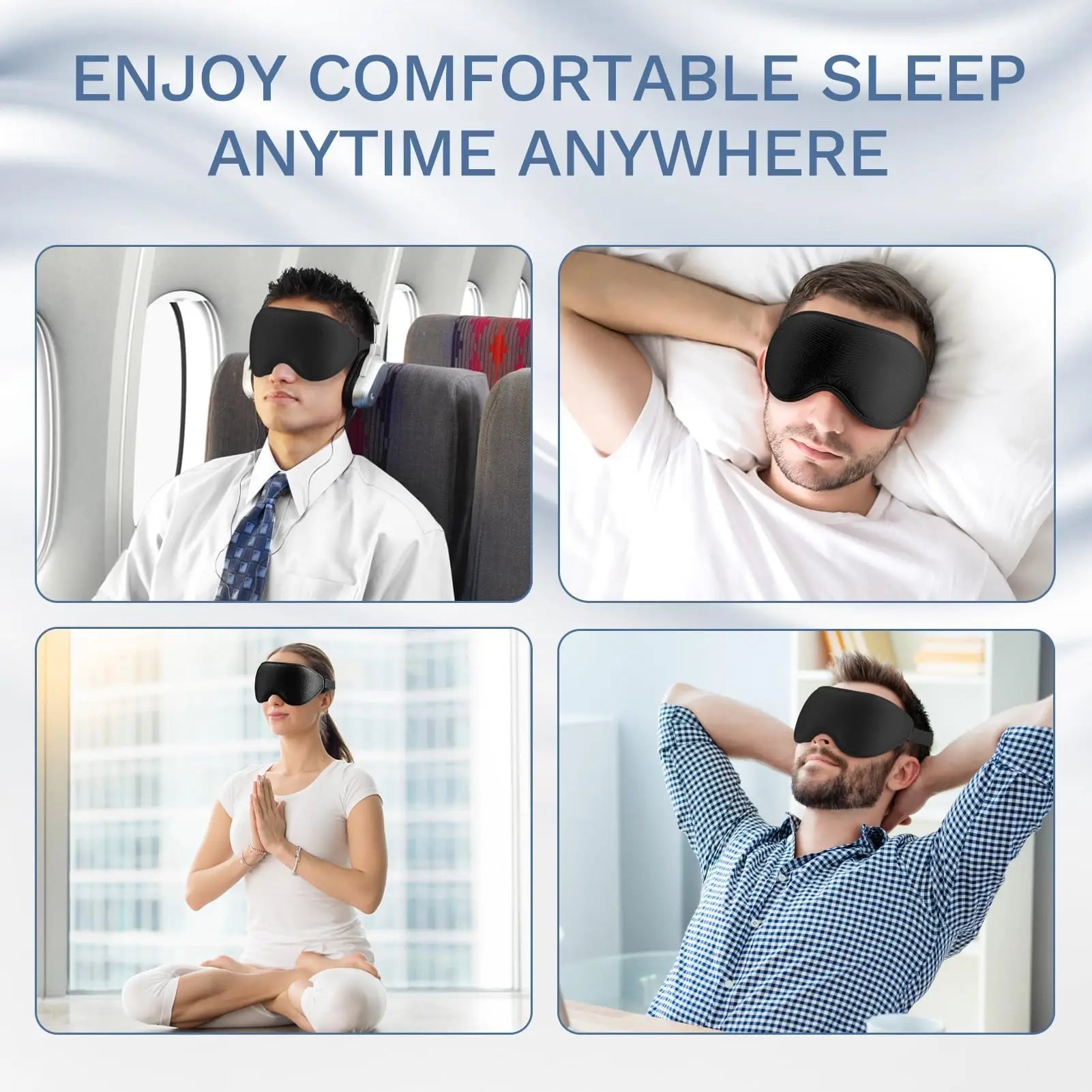 2pcs Total Blackout 3D Sleeping Mask - Wellness and Tech