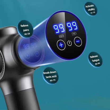 Electric Handheld Muscle Massage Gun - Wellness and Tech