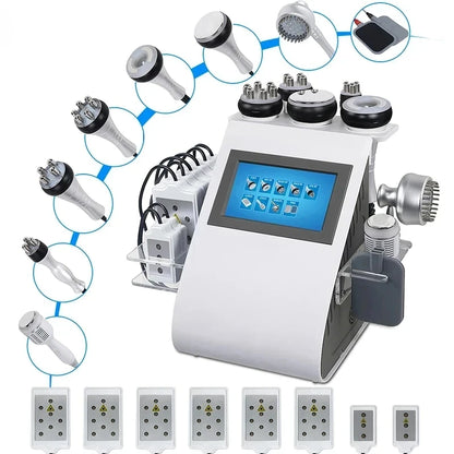 Newest 9 In 1 Lipolaser Cavitation Slimming Machine - RF Skin Lifting Radio Frequency - Wellness and Tech