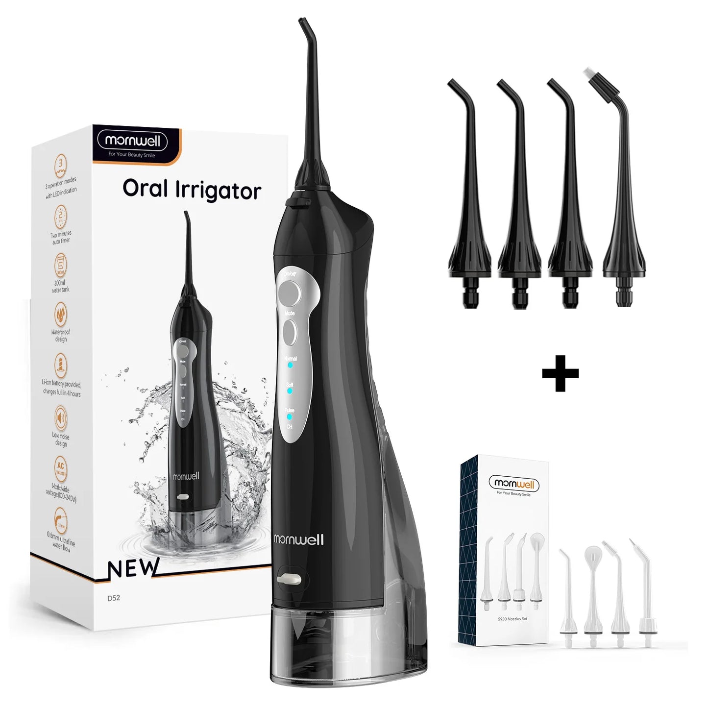 Rechargeable Water Dental Flosser - Wellness and Tech