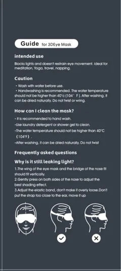 2pcs Total Blackout 3D Sleeping Mask - Wellness and Tech