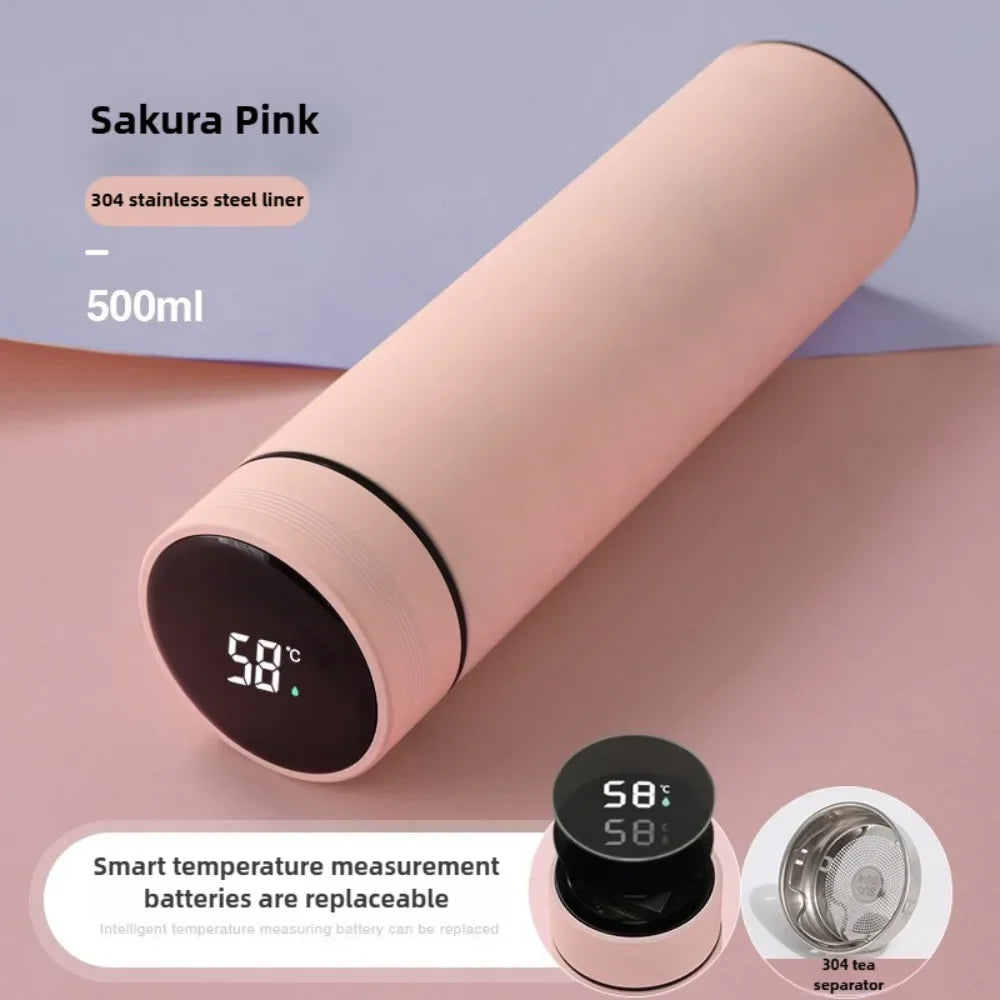 500ML Thermos Bottle | Smart Cup Digital with Temperature Display| Thermos Bottle Long-lasting Heat