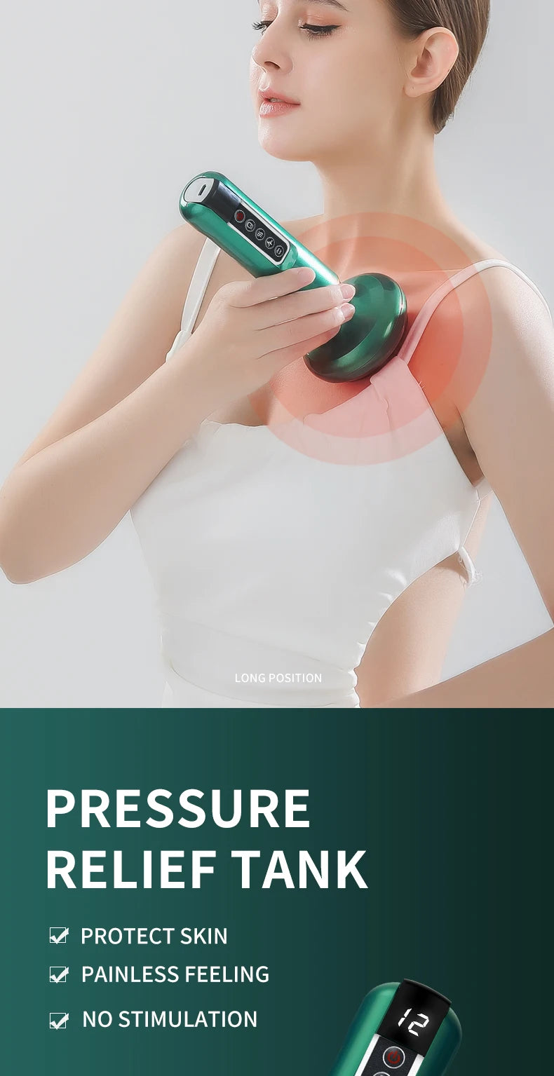 Electric Cupping Massager | Anti-Cellulite Vacuum Suction Cup - Wellness and Tech