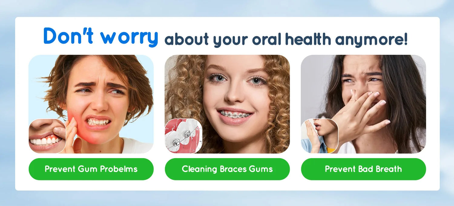 Rechargeable Water Dental Flosser - Wellness and Tech