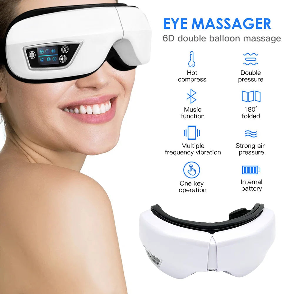 Rechargeable Smart Eye Massager - Wellness and Tech