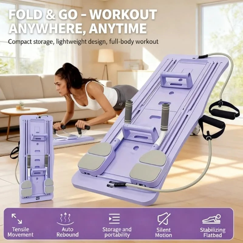 Lightweight 8-in-1 Folding Pilates Board