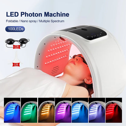 7 Colors LED Photon Machine With Nano Spray | Skin Moisturizing - Wellness and Tech
