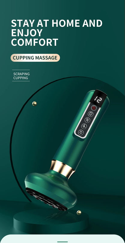 Electric Cupping Massager | Anti-Cellulite Vacuum Suction Cup - Wellness and Tech