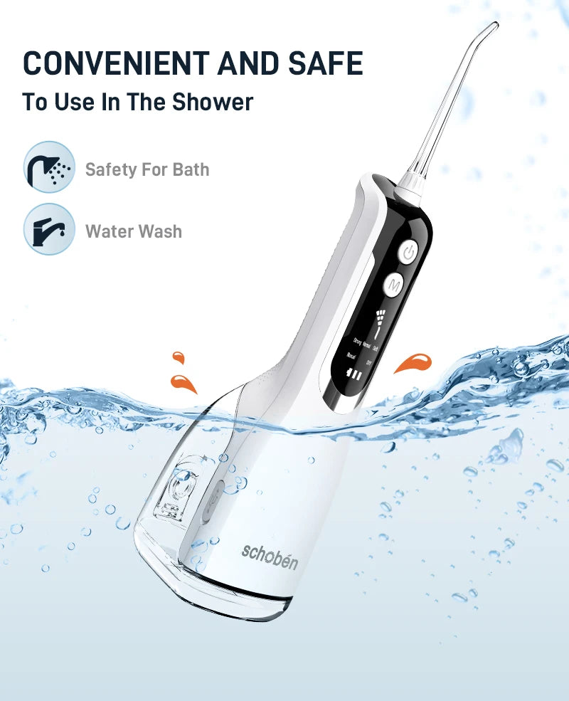 Adult Portable Oral Irrigator - Water Flosser - Wellness and Tech