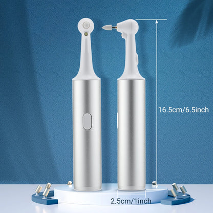 Electric Teeth Polisher 8pcs Replaceable Heads Dental Scaler Tartar Stain Plaque Remover Tooth Cleaner Whitener Oral Care - Wellness and Tech