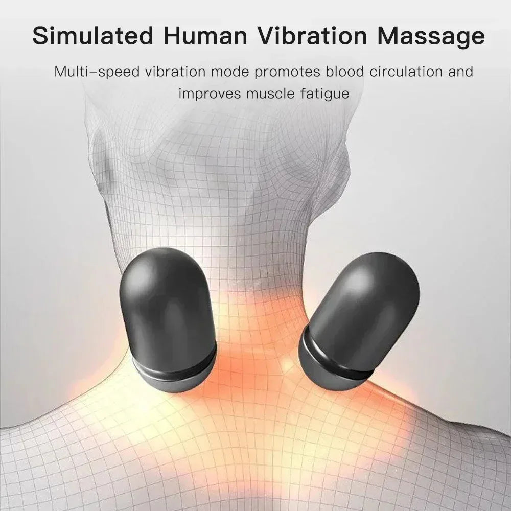 Electric Neck Massager |Cervical Pillow |Hot Compress - Wellness and Tech