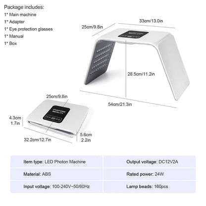 Nano Spray LED light for Face and Body Skin Care Treatment - Wellness and Tech