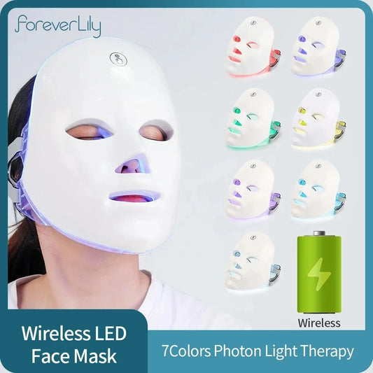 Wireless Led Facial Therapy Mask - Wellness and Tech