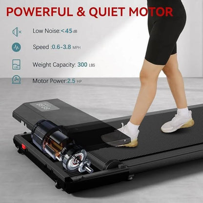 Ultra-Slim Under-Desk Treadmill with Digital Display