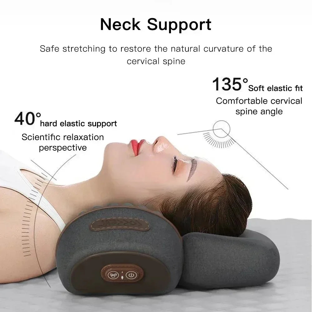 Electric Neck Massager |Cervical Pillow |Hot Compress - Wellness and Tech