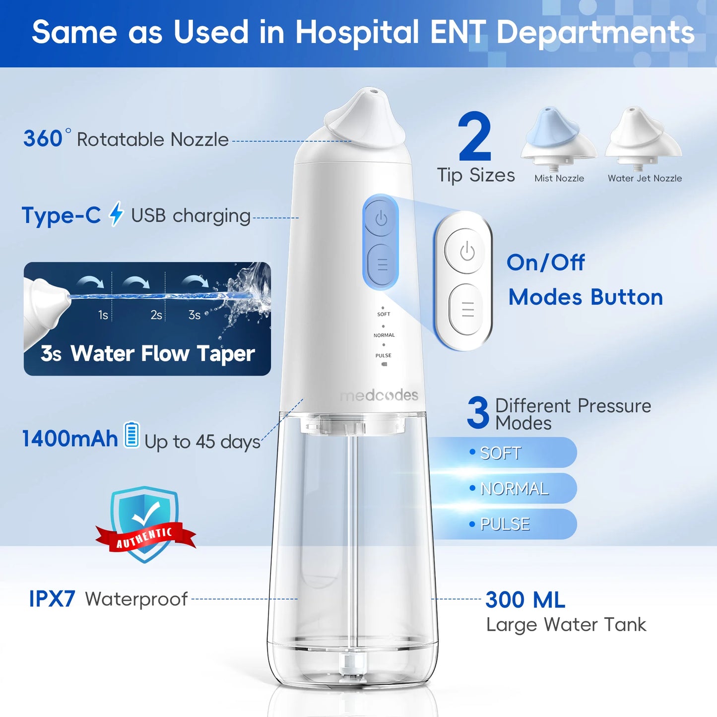 Pulsating Sinus Rinse irrigator - Wellness and Tech