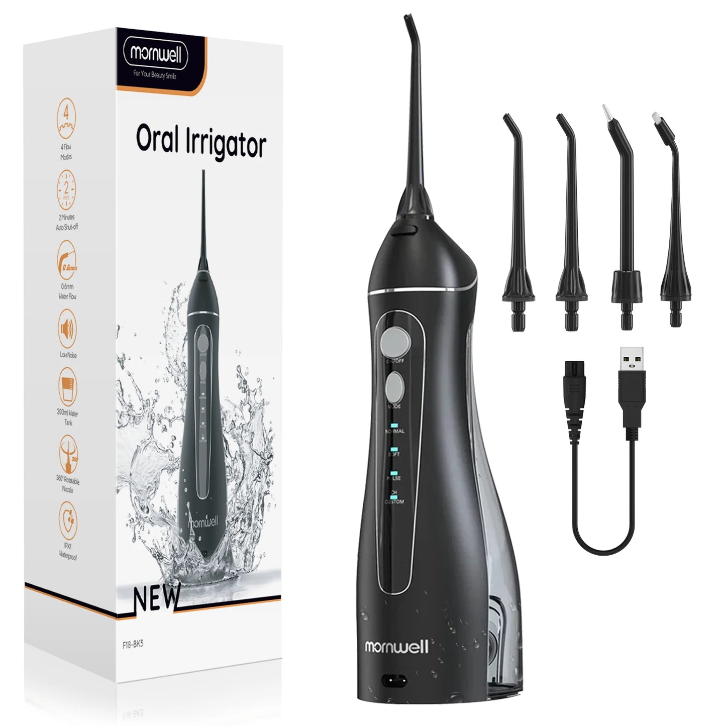 Adult Portable Oral Irrigator - Water Flosser - Wellness and Tech