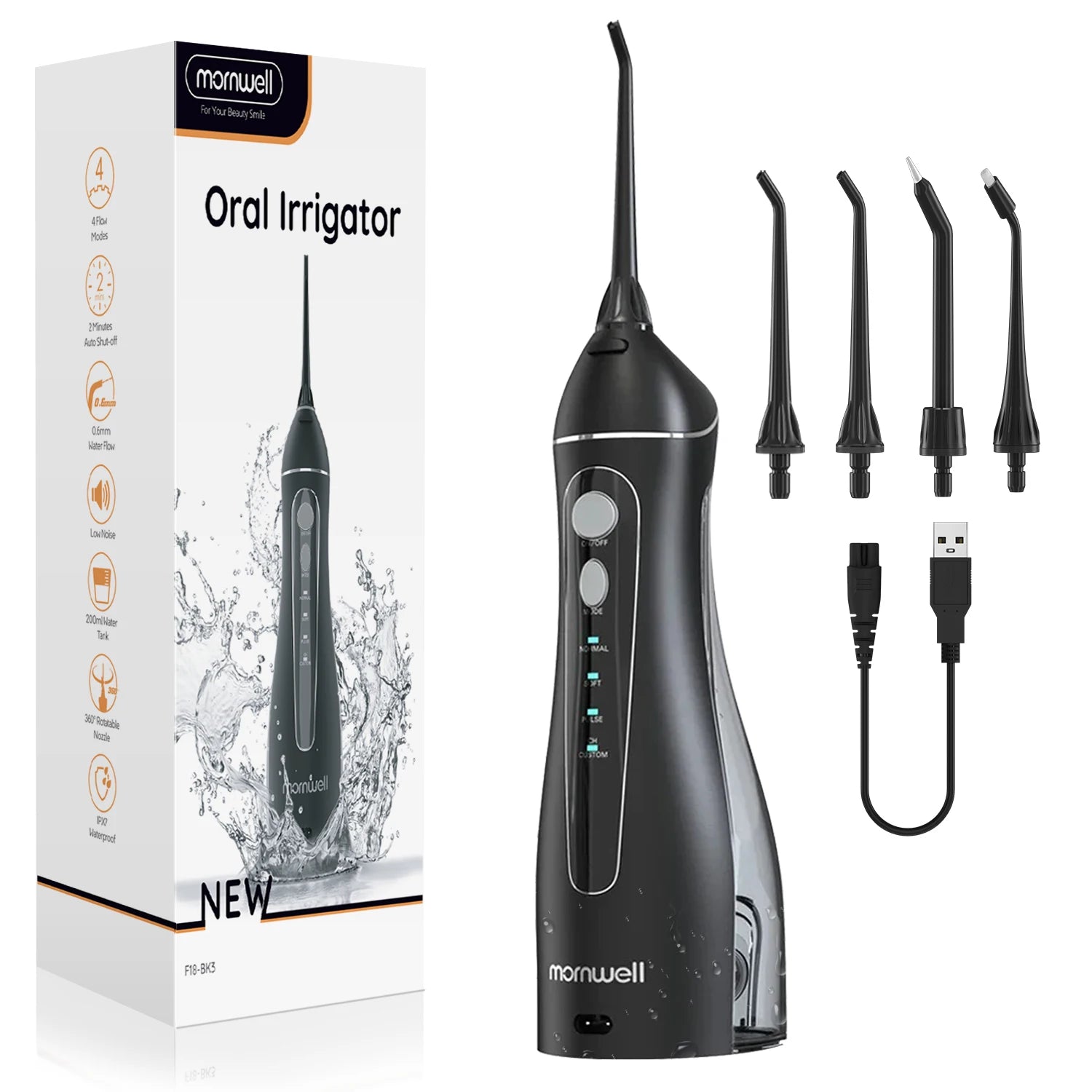 Adult Portable Oral Irrigator - Water Flosser - Wellness and Tech
