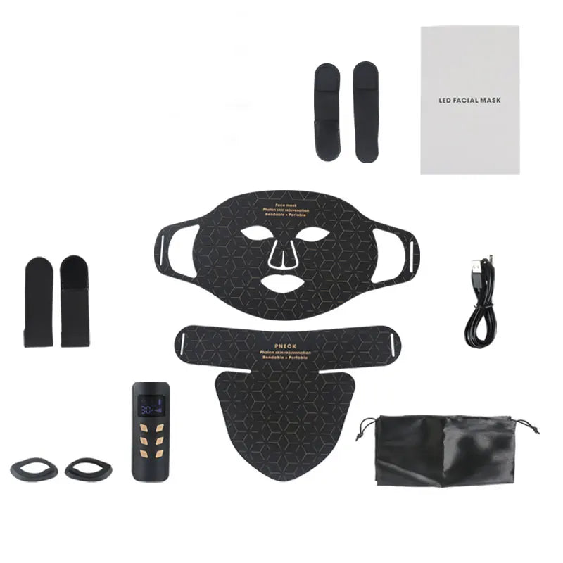 Silicone Infrared Red Light Therapy Face Mask for Skin Care Face Anti-aging - 4 Colours - Wellness and Tech