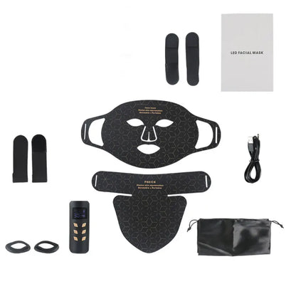 Silicone Infrared Red Light Therapy Face Mask for Skin Care Face Anti-aging - 4 Colours - Wellness and Tech