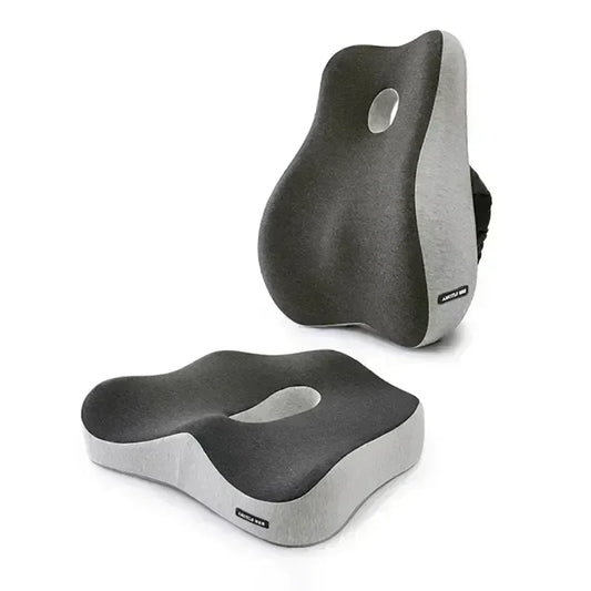 Memory Foam Office Chair Cushion Car Seat Support Waist Pillow Massage Lumbar Orthopedic Pillow Buttock Coccyx Cushion Back Pads - Wellness and Tech
