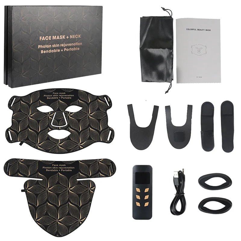 8 Colours Facial and Neck LED Mask - Wellness and Tech