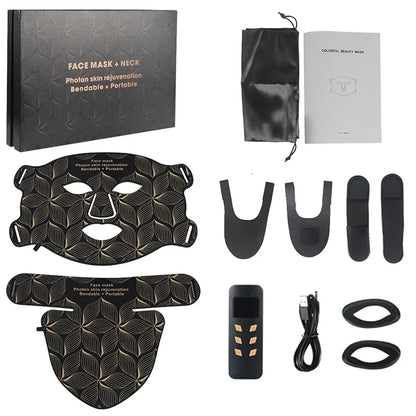 8 Colours Facial and Neck LED Mask - Wellness and Tech