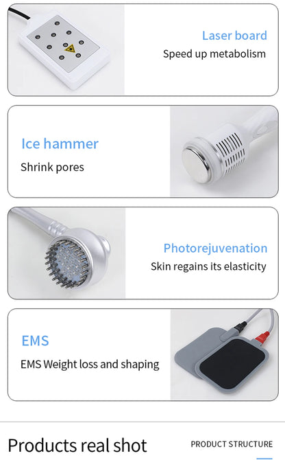 Newest 9 In 1 Lipolaser Cavitation Slimming Machine - RF Skin Lifting Radio Frequency - Wellness and Tech