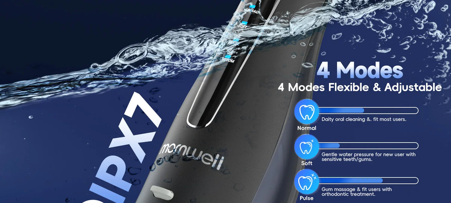 Adult Portable Oral Irrigator - Water Flosser - Wellness and Tech
